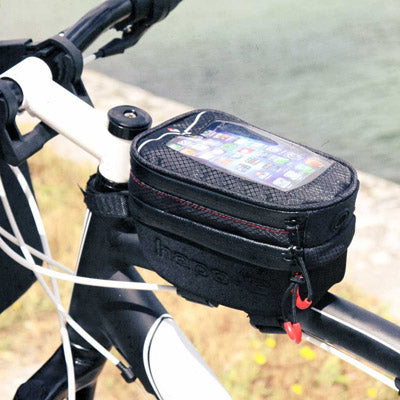 Hapo-G Sacoche rigide pour cadre vélo support smartphone intégré