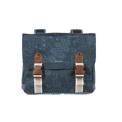 lenkertasche boheme Basil Paar blaue Fahrradtaschen hinten böhmisch