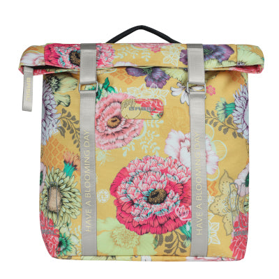 Sacoche vélo double porte-bagage amovible MIK jaune Bloom Basil - #2