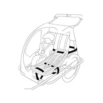 weber babyschale fahrradanhänger einbau 3 Riemen für Weber und Melia Babyschale im Kinderfahrradanhänger