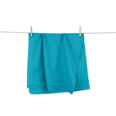 Alyvisun Lot De 4 Serviettes Microfibre Séchage Rapide Avec Sac Transport - Serviettes Sport Compactes Pour Fitness, Plage, Voyage Et Camping - Bleu