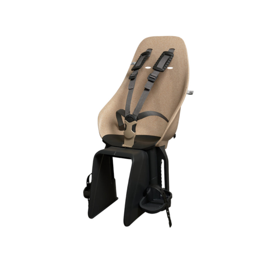 Porte-bébé vélo arrière beige Urban Iki Bio porte bagages