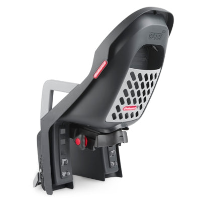 Siège Enfant Vélo Polisport Guppy Junior - Arrière, Gris, Avec Ceinture De Sécurité