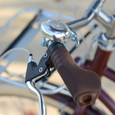 Sonnette de vélo au look ancien couleur argent 57 mm - #2