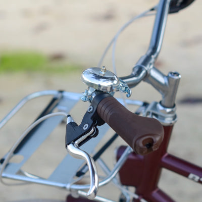 Sonnette de vélo au look ancien couleur argent 57 mm - #3