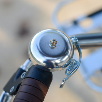Sonnette de vélo au look ancien couleur argent 57 mm - #1