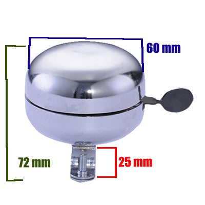 Sonnette vélo chrome 60 mm - #2