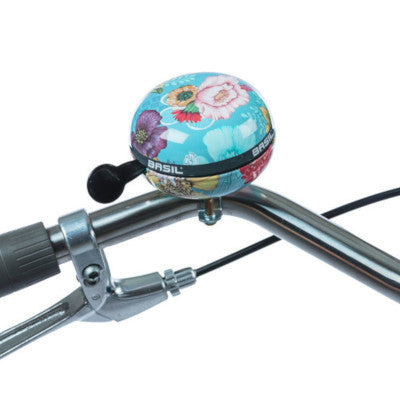 Sonnette vélo fleurs bleue ciel Big Bell Bloom Field Basil - #2