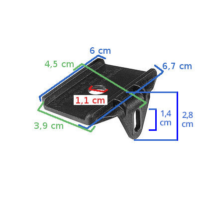 Support contre plaque pour béquille centrale - #3