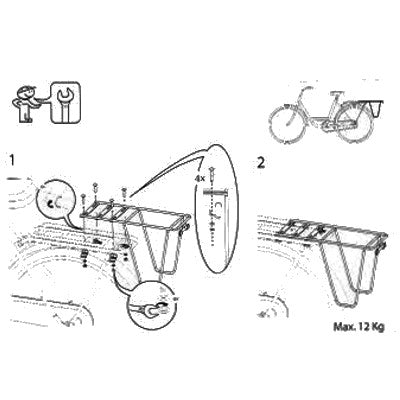 Support supplémentaire sur porte-bagage vélo - Steco - #6