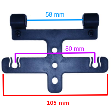 Support sur porte-bagage arrière de vélo pour fixation de feu  - #3