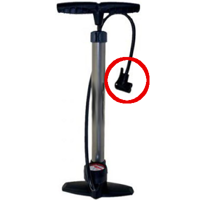 Tête de pompe universelle pour pompe à air, pompe à pied, pompe à vélo,  remplacement double tête