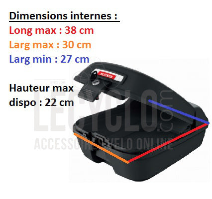 Top case Citybox pour fixation GTA Klickfix sur porte bagage - #2