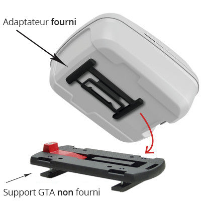 Top case Citybox pour fixation GTA Klickfix sur porte bagage - #4